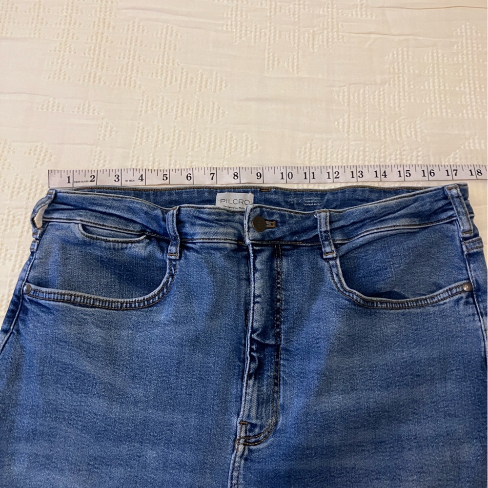 PILCRO High Rise Button Fly Cropped Jeans Size 34 - Picture 7 of 12